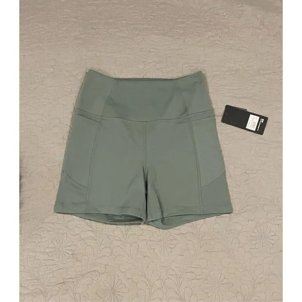 Wonderlink 90° By Reflex Olive Stretchy Biker Shorts Large New